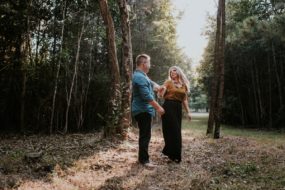 Forest Engagement Portraits in Foley, AL