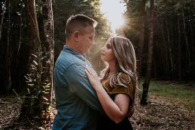 Forest Engagement Portraits in Foley, AL