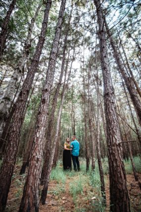 Forest Engagement Portraits in Foley, AL